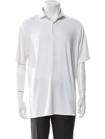 Pre-owned Kjus V-neck Short Sleeve Polo Shirt In White