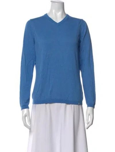 Pre-owned Kjus V-neck Sweater In Blue