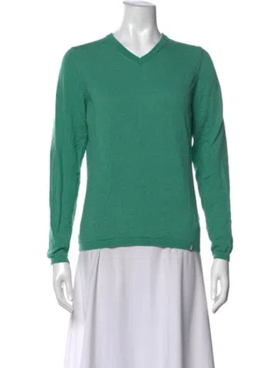 Pre-owned Kjus V-neck Sweater In Green