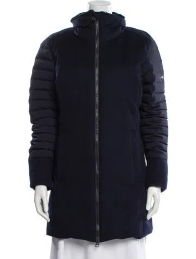 Pre-owned Kjus Wool Down Coat In Blue