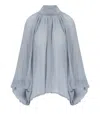 Kk Light Blue Blouse In Blue