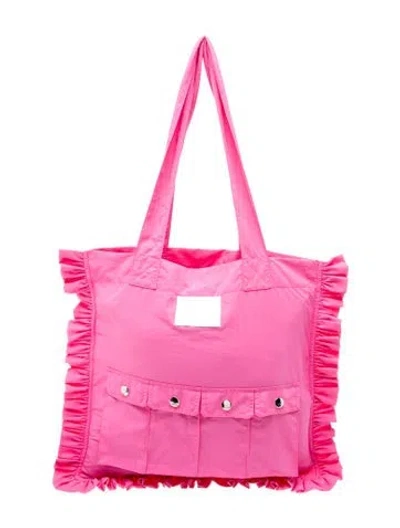 Pre-owned Kkco Canvas Tote W/ Tags In Pink