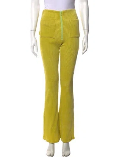 Pre-owned Kkco Flared Pants In Yellow