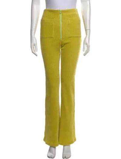 Pre-owned Kkco Flared Pants In Yellow