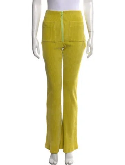 Pre-owned Kkco Flared Pants In Yellow