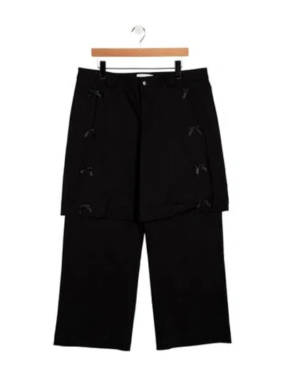 Pre-owned Kkco High-rise Wide Leg Jeans In Black