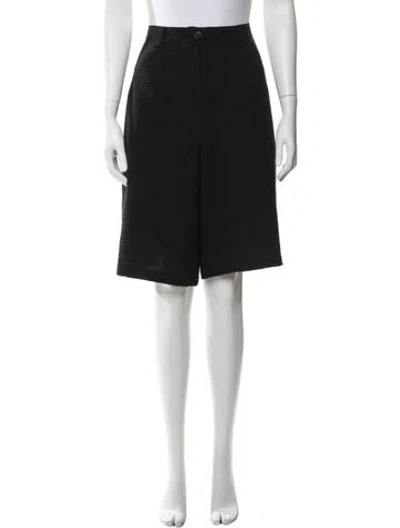 Pre-owned Kkco Patterned Knee-length Shorts W/ Tags In Black