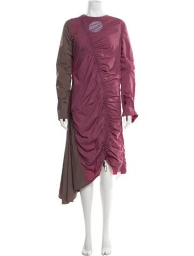 Pre-owned Kkco Patterned Long Dress In Purple