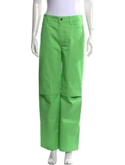 Pre-owned Kkco Straight Leg Pants In Green