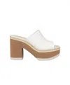 Kke Originals Chunky Clog Heel In White