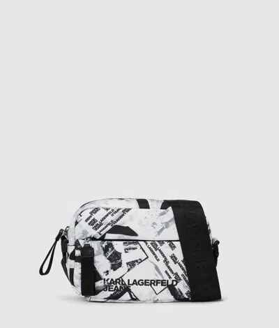Kl Jeans All-over Graphic Crossbody Bag