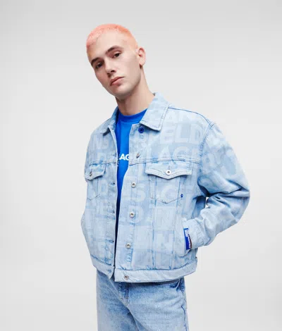 Kl Jeans All-over Logo Denim Jacket