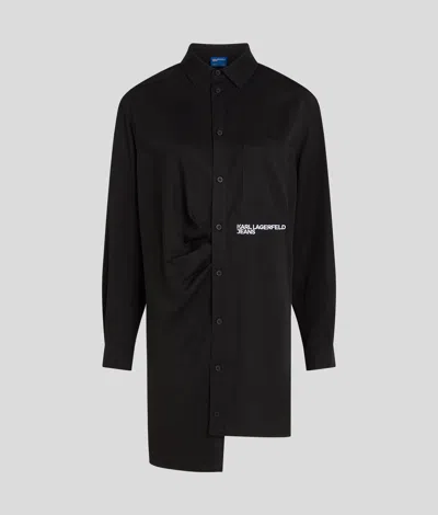 Kl Jeans Asymmetric Shirt Dress