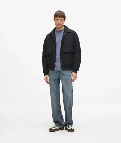 Kl Jeans Baggy Tinted Jeans In Black