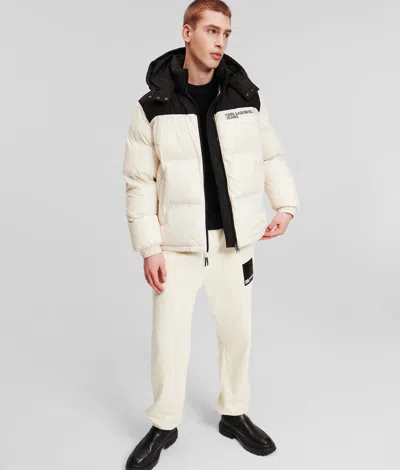 Kl Jeans Blocked Puffer Jacket In Multi