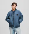 Kl Jeans Bomber Jacket In Blue