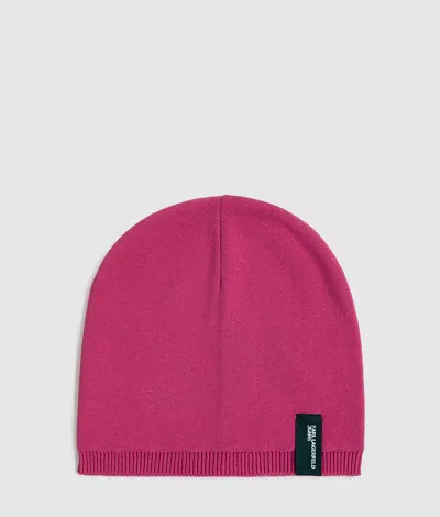 Kl Jeans Bonnet Avec Empiècement In Pink