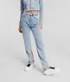 Kl Jeans Bouclé High-rise Straight Jeans