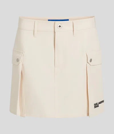 Kl Jeans Cargo Mini Skirt