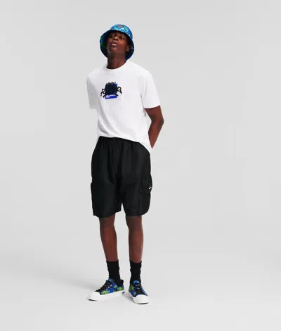 Kl Jeans Cargo Shorts In Black