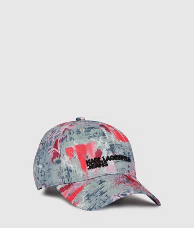Kl Jeans Casquette À Imprimé Graffiti Sur Toute La Surface In Multi