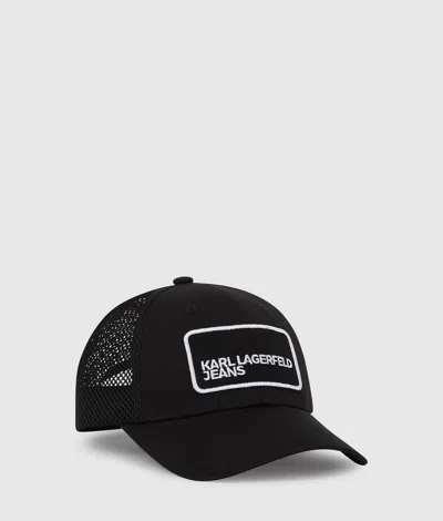 Kl Jeans Casquette Trucker Avec Écusson À Logo In Animal Print