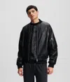 Kl Jeans Coated Bomber Jacket