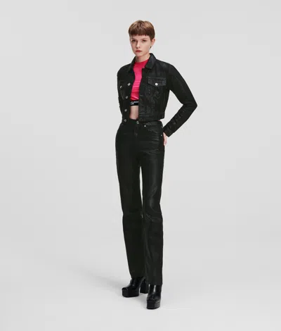 Kl Jeans Coated Straight Jeans