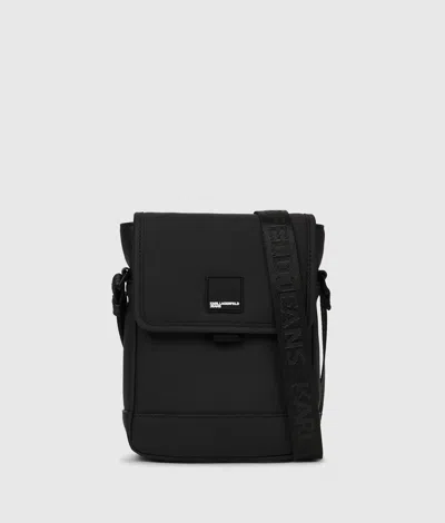 Kl Jeans Coated Technical-leather Reporter Bag