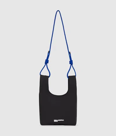 Kl Jeans Cord Nylon Tote Bag In Black