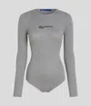 Kl Jeans Cutout Back Bodysuit