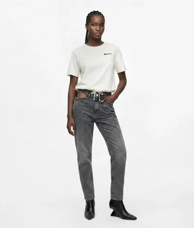 Kl Jeans Cut-out Mom Jeans