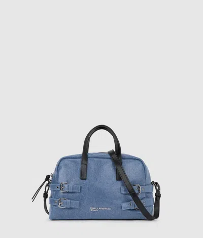 Kl Jeans Denim Buckle Bowling Bag