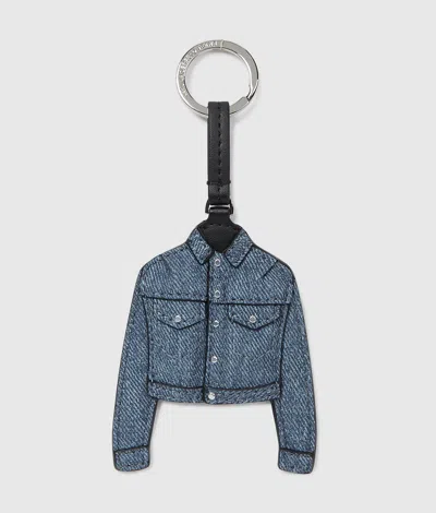 Kl Jeans Denim Jacket Keychain In Blue