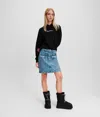 Kl Jeans Denim Mini Skirt
