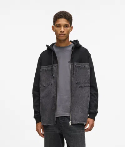 Kl Jeans Denim Panel Jacket