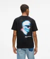 Kl Jeans Digitized Karl T-shirt In Black