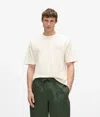 Kl Jeans Distressed Monogram Boxy T-shirt In White