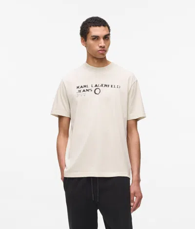 Kl Jeans Eclipse Logo T-shirt In Gray