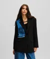 Kl Jeans Fabric Mix Blazer