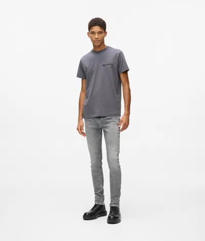 Kl Jeans Faded Skinny Jeans In Gray