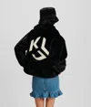 Kl Jeans Faux Fur Jacket