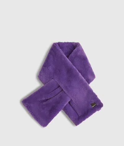 Kl Jeans Faux Fur Scarf In Prism Violet