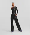 Kl Jeans Faux-leather Trousers