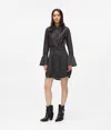 Kl Jeans Flared Denim Dress In Black