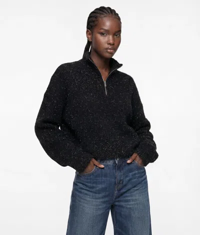 Kl Jeans Fluffy Half-zip Sweater
