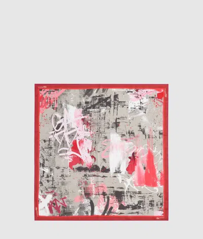 Kl Jeans Foulard Bandana À Imprimé Graffiti In Multi