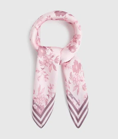 Kl Jeans Foulard Bandana À Motifs Floraux Façon All-over In Pink