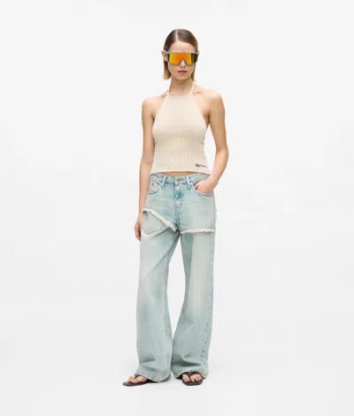 Kl Jeans Frayed Mid-rise Relaxed Jeans