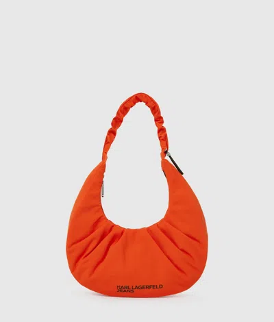 Kl Jeans Gathered Hobo Bag In Pink